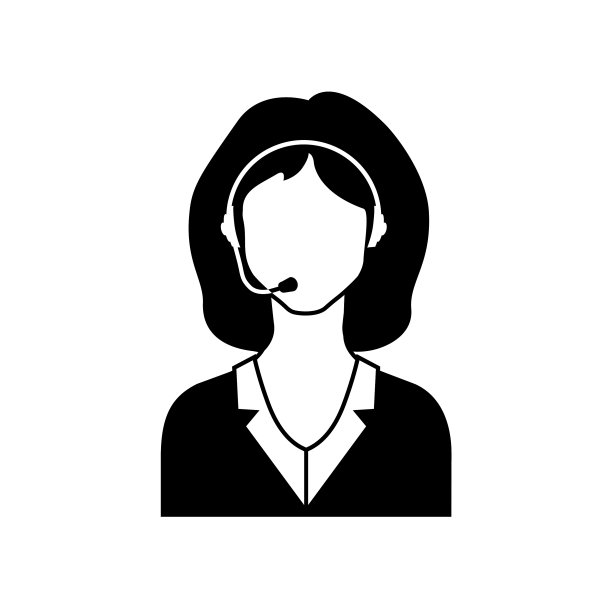 呼叫中心女性头像图标图片下载