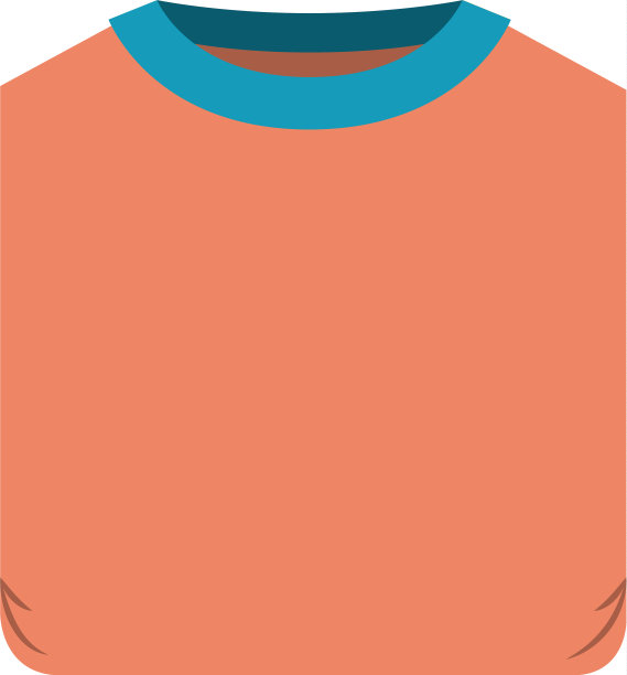 彩色剪影的男子t恤折叠图片下载