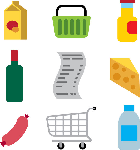 超市食品图标图片下载