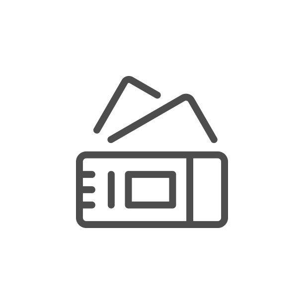 门票线条图标图片下载
