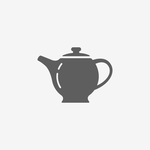 茶壶图标茶饮标志图片下载
