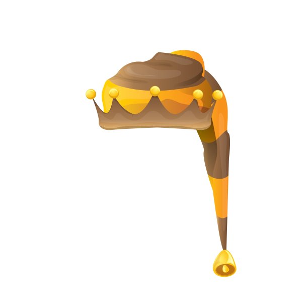 时髦的剥离卡通圣诞小精灵帽子图片下载