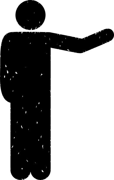 显示男子粒状纹理图标图片下载