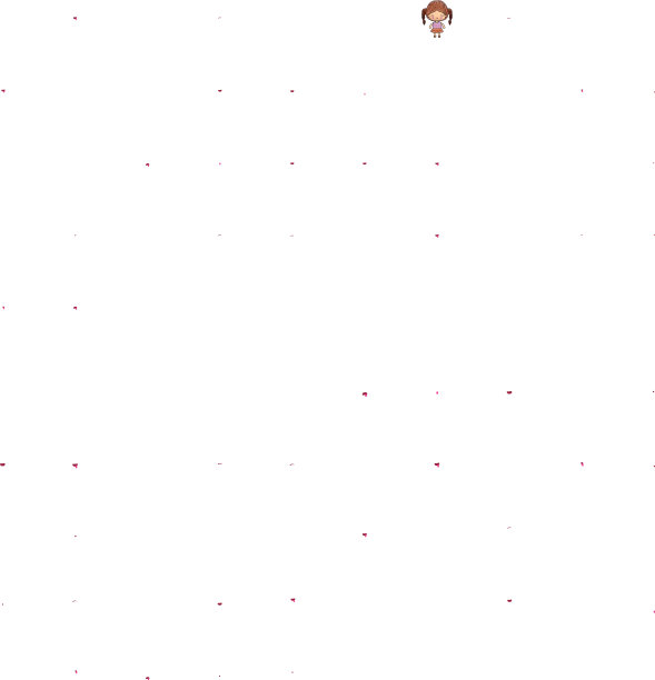 可爱小女孩的彩色蜡笔剪影图片下载