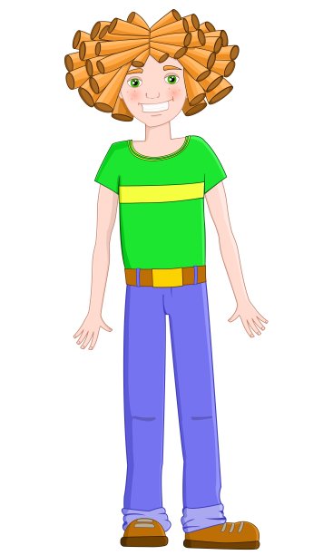 红头发的男孩图片下载