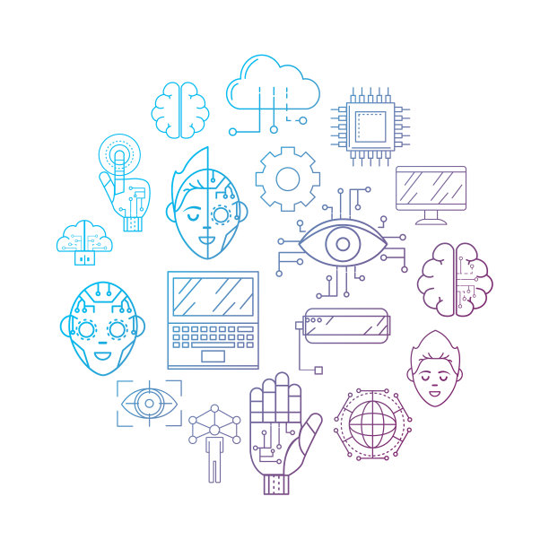 未来技术与网络空间连接图片下载