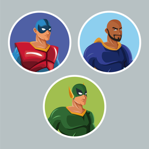 设置超级英雄漫画保护头像图标图片下载