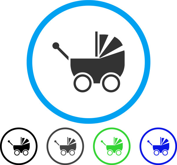 婴儿车圆角图标图片下载