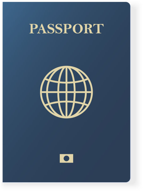 蓝色护照在白色国际机场被隔离图片下载