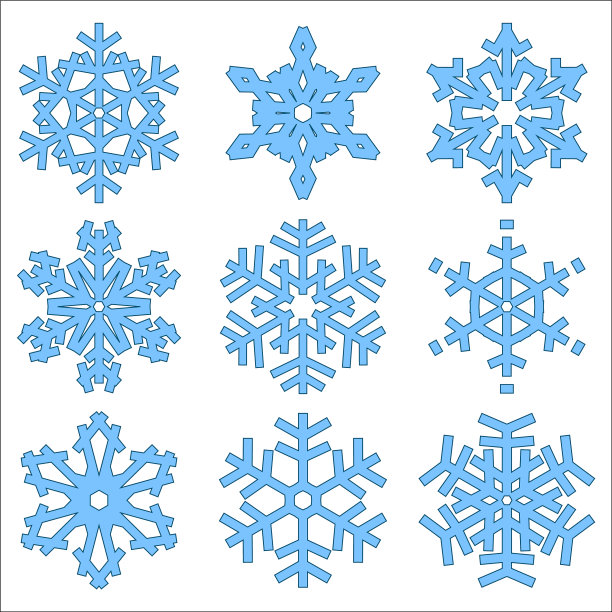 圣诞雪花集图片下载