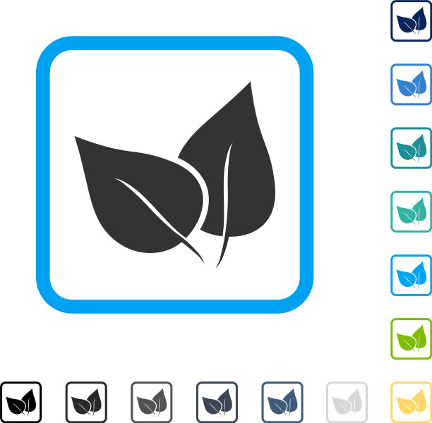 植物框图标图片下载