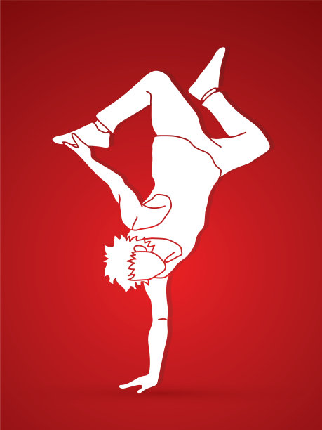 舞蹈动作舞者训练图形图片下载