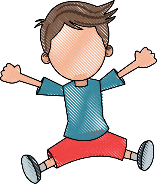 卡通年轻男孩学生的化身图片下载