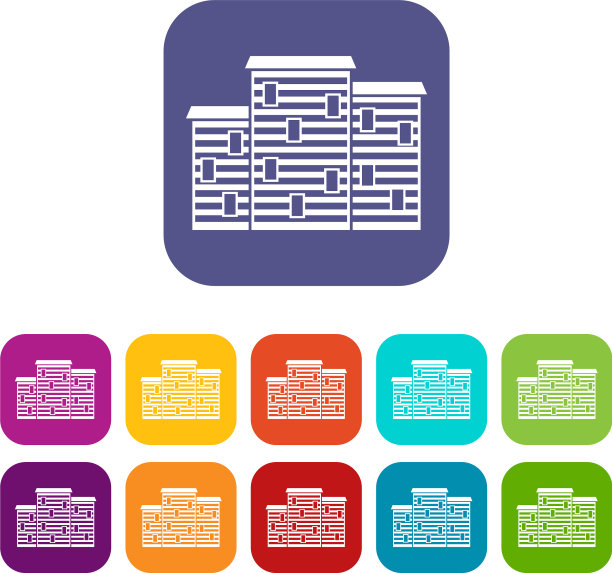 房屋图标设置平整图片下载