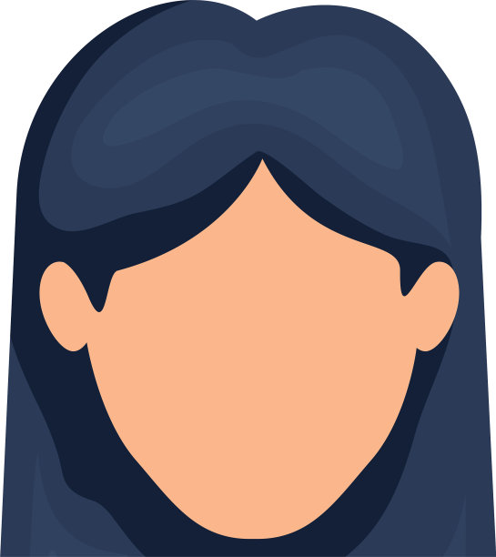 白色背景的无脸妇女与直图片下载