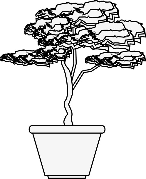 植物在花盆图标形象图片下载