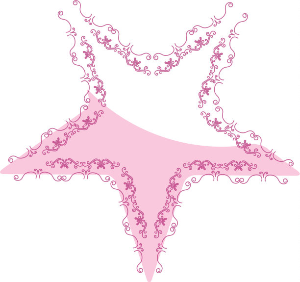 优雅的维多利亚星状框架图片下载