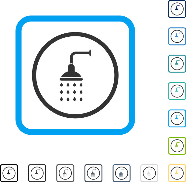淋浴框架图标图片下载