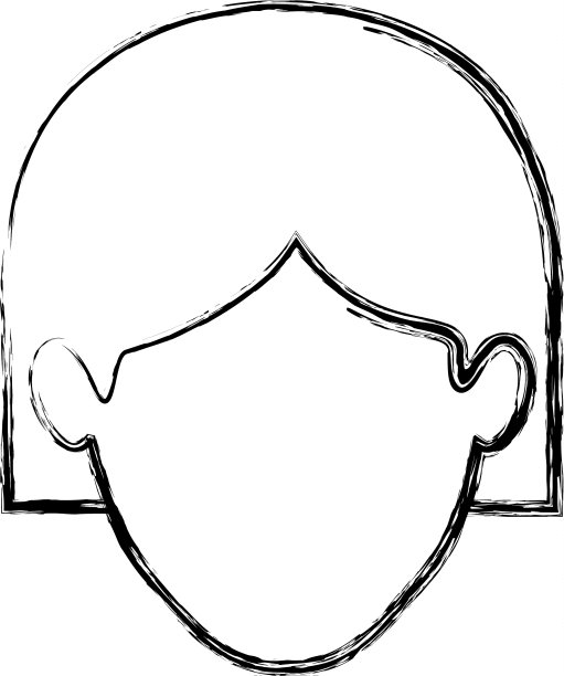 无色模糊的女人剪影图片下载