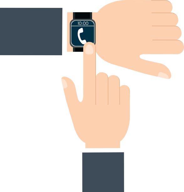 手触屏智能手表可穿戴技术图片下载