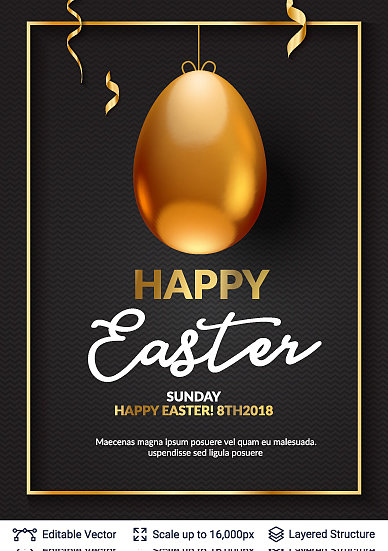 复活节背景模板图片下载