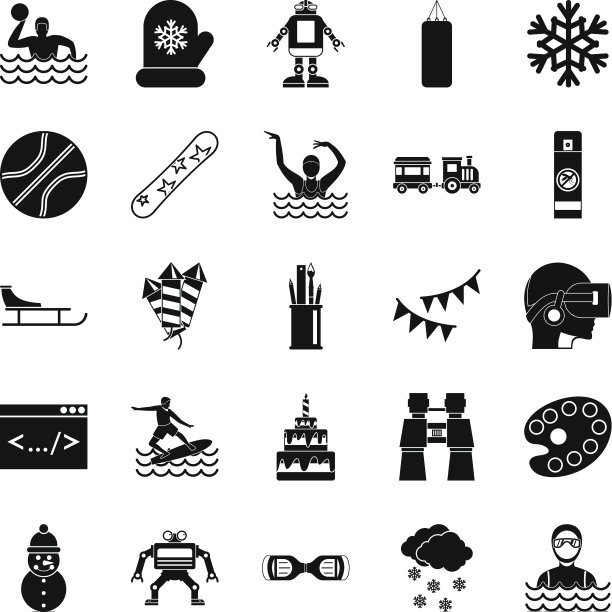 青少年体育偶像设置简单的风格图片下载