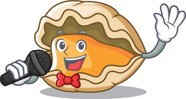 卡通风格的牡蛎歌谣图片下载