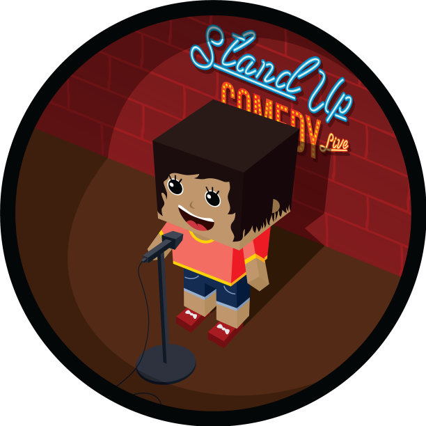 站起来的喜剧开放mic女喜剧舞台图片下载