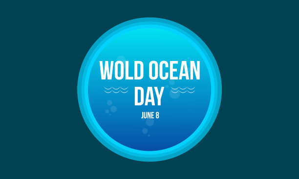 世界海洋日的风格背景图片下载