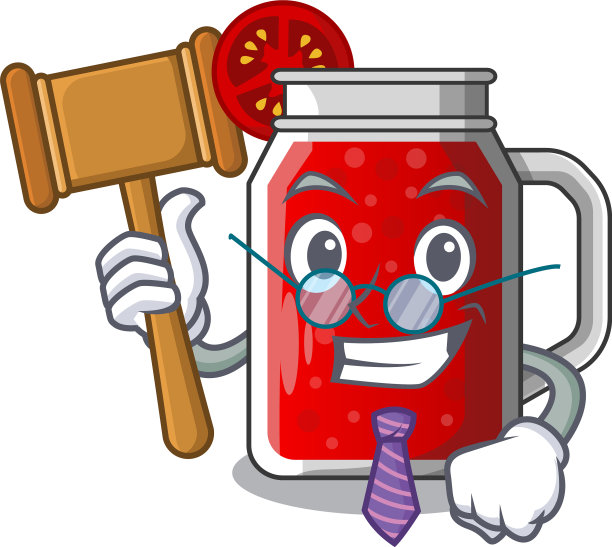 判定吉祥物上分离的新鲜番茄汁图片下载