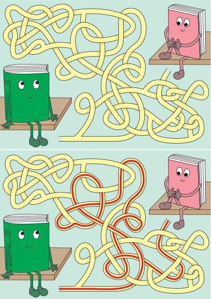 小书籍迷宫图片下载