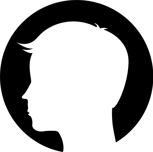 男性轮廓图标图片下载