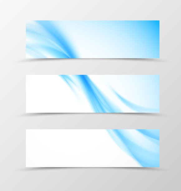 集标题横幅波浪设计图片下载