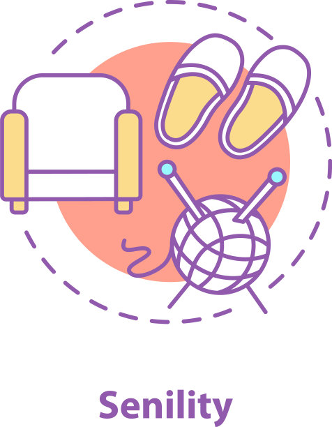 衰老的概念图标图片下载