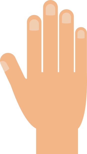 手人类孤立图标图片下载