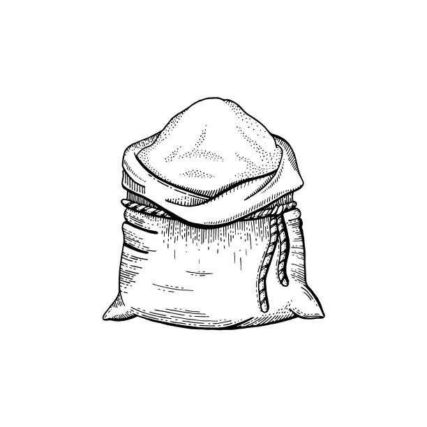 手拉面粉袋图片下载