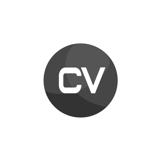 首字母CV标志模板设计图片下载