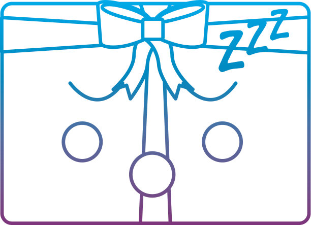 卡哇伊圣诞礼盒装饰蝴蝶结图片下载