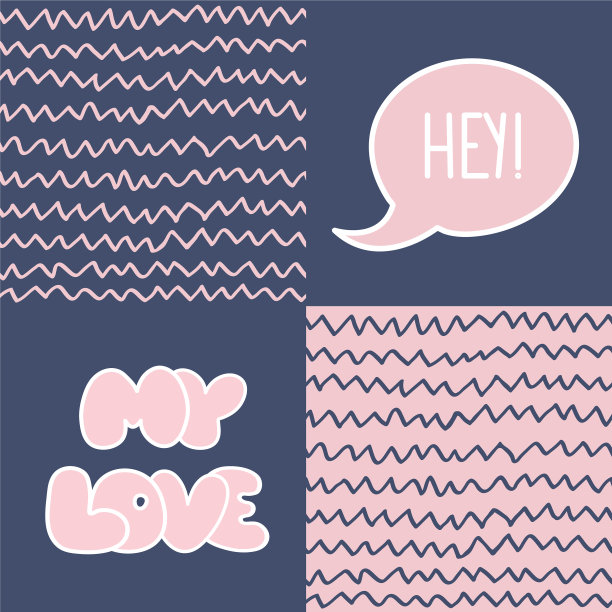 抽象手绘无缝模式设置简单图片下载