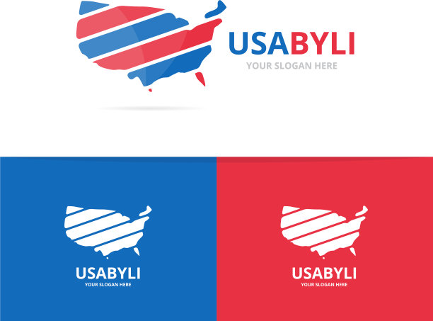 美国标志结合了美国和图片下载