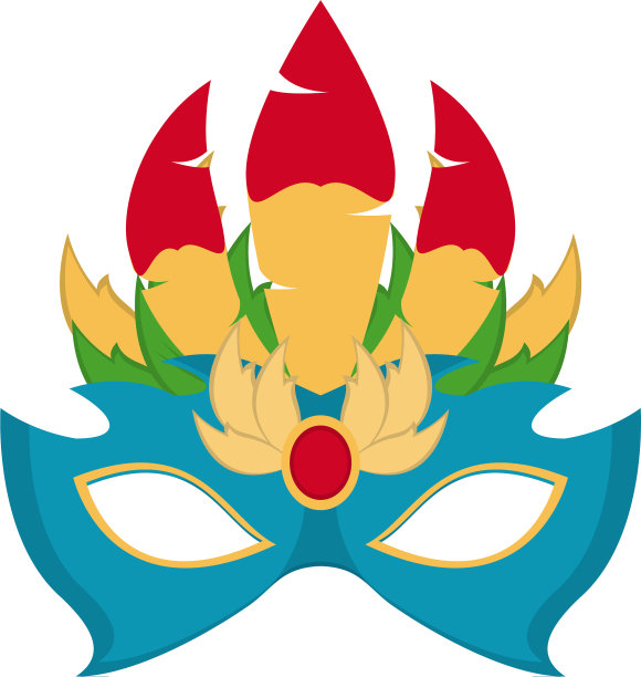 女性狂欢节面具图片下载