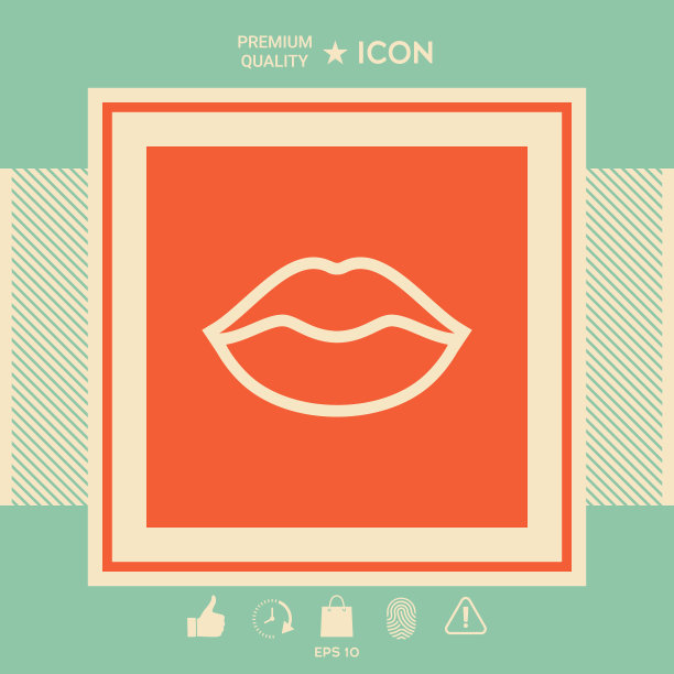 嘴唇linel图标图片下载