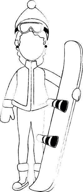 女子滑雪装备图片下载