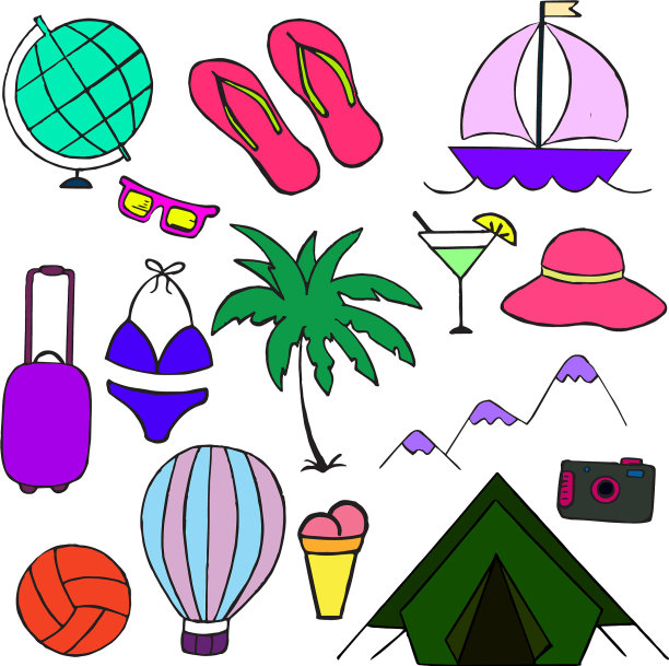 夏天假期旅行图片下载