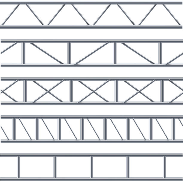 钢桁架梁上无缝图案为白色图片下载