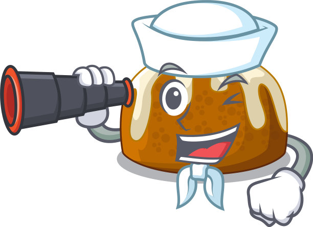 水手吃着双筒圣诞布丁图片下载