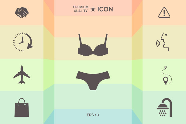 套式内衣或泳装两件套比基尼图片下载