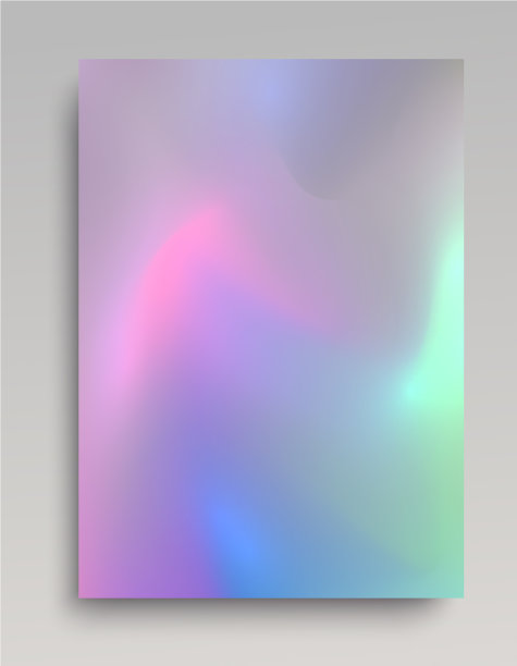 逼真的发光全息图纸图片下载