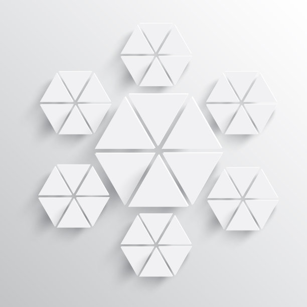 抽象的纸雪花图片下载