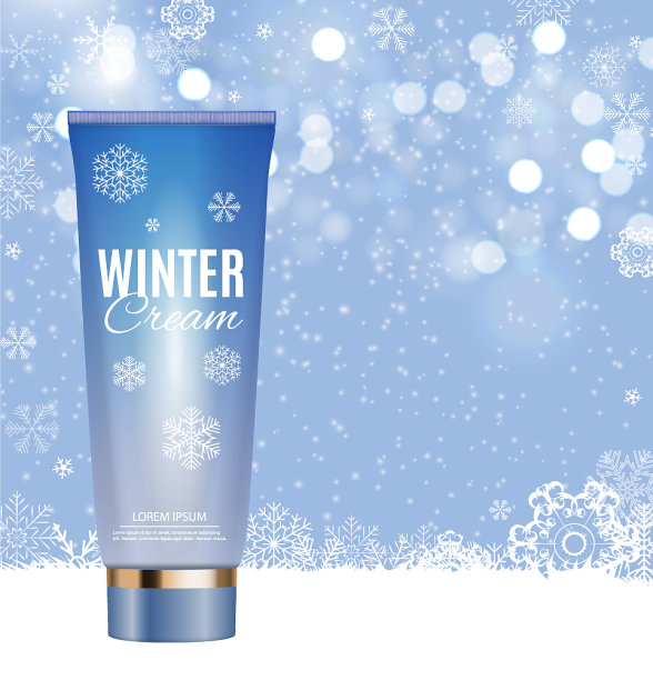 手护理冬季霜瓶管模板图片下载